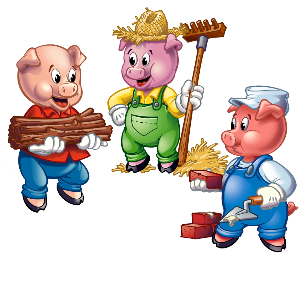 3 Little Pigs PNG Isolated HD