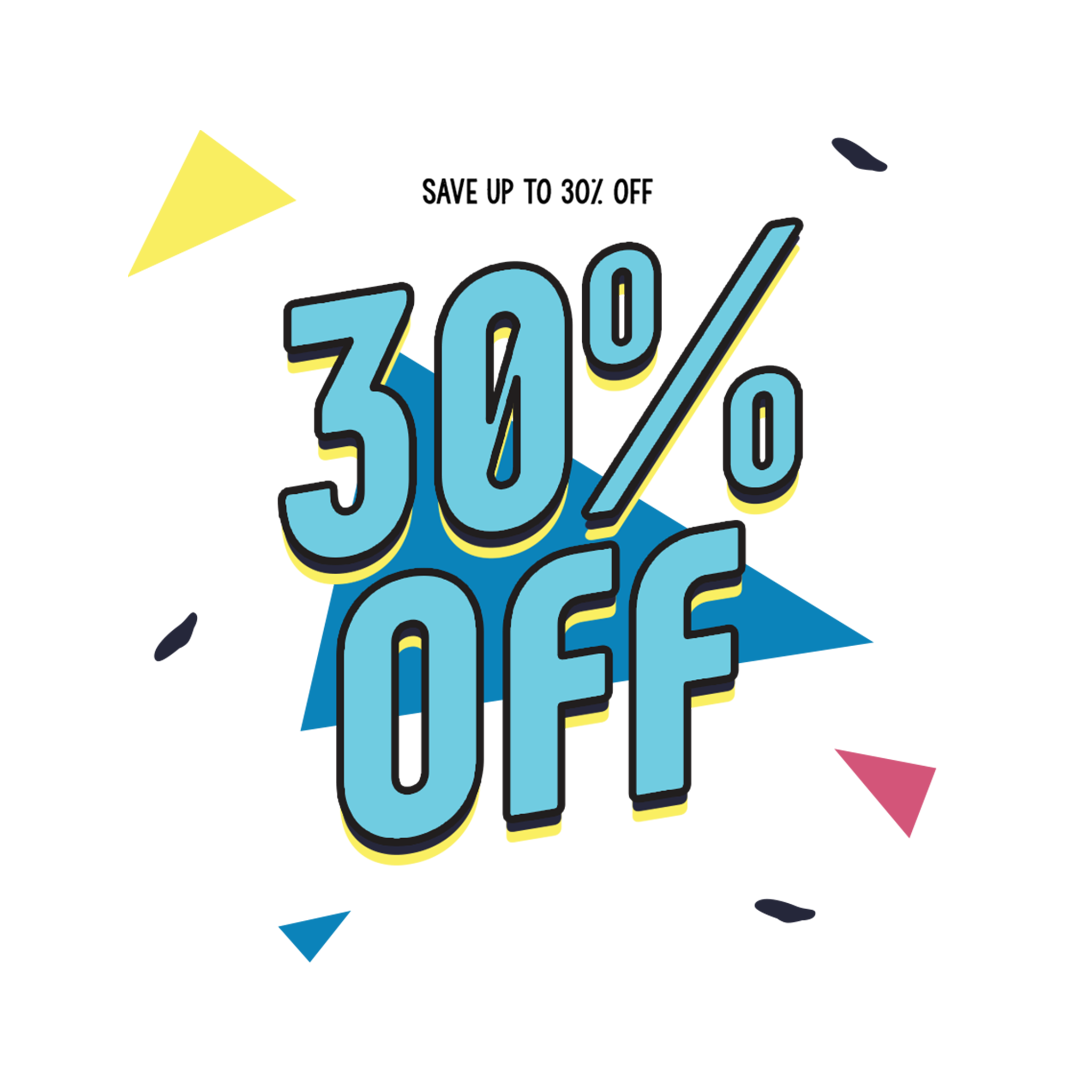 30% Off PNG HD
