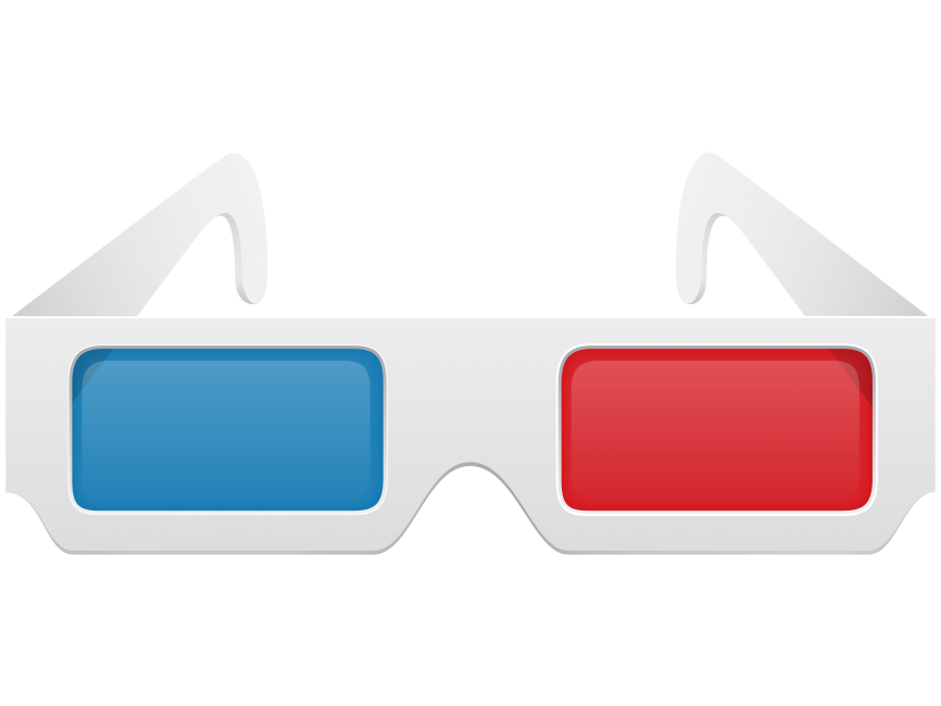 3D Film Glasses PNG Image