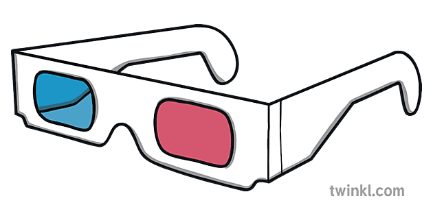 3D Glasses PNG Isolated Pic