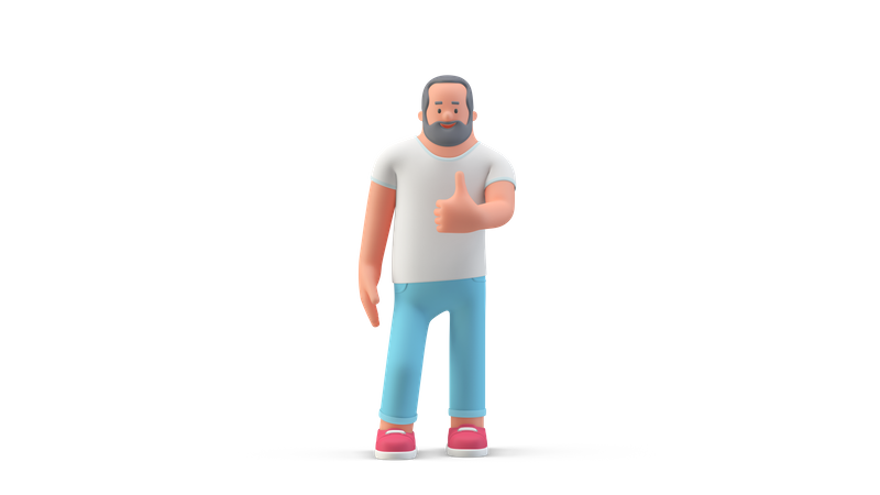 3D Man PNG Isolated HD