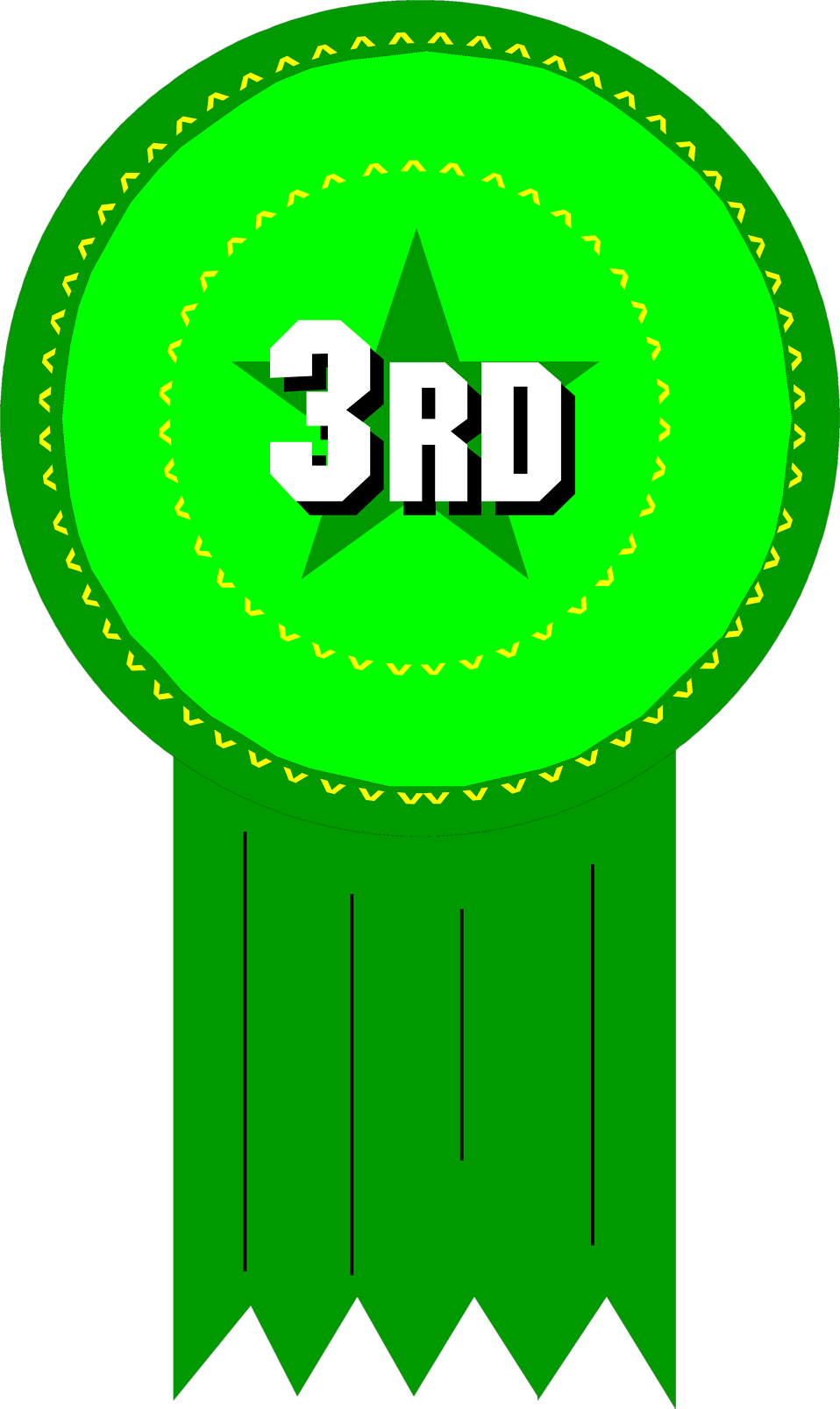 3rd Place Ribbon PNG Photo
