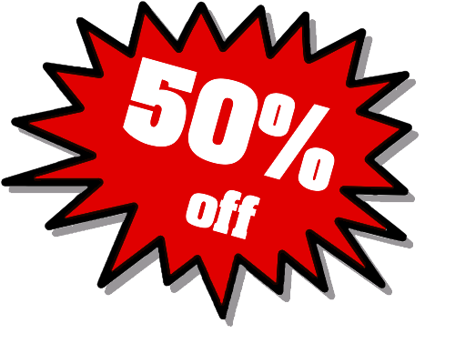 50% Off PNG Clipart