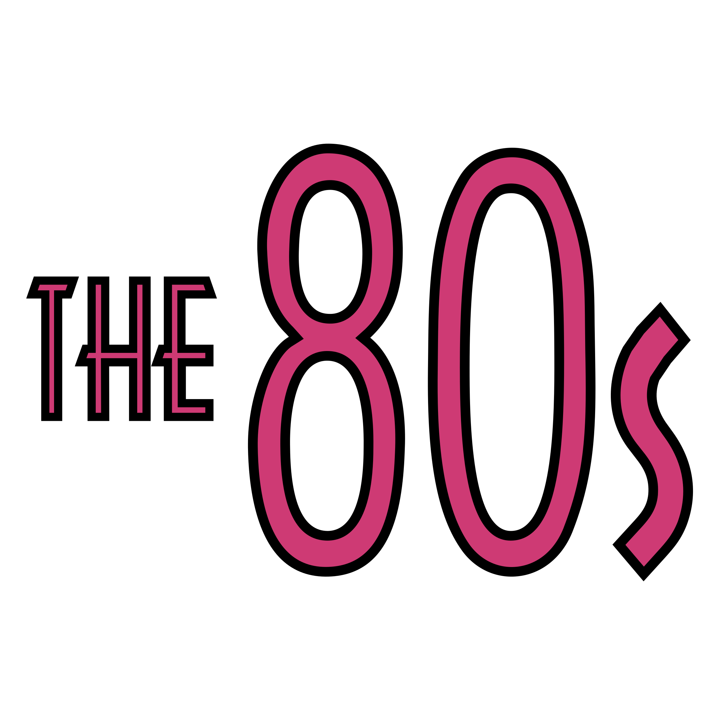 80S logo PNG Isolated HD