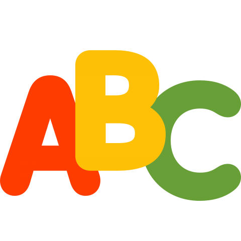 Abcd PNG isoliertes Bild