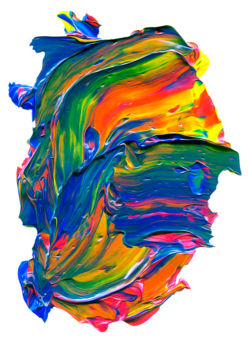 Peinture abstraite PNG Isolated Photo