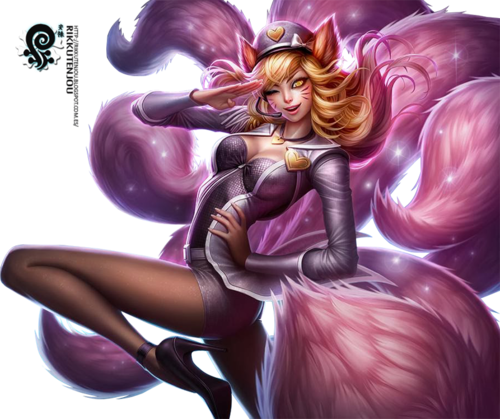 Ahri League of Legends PNG Isolated Image