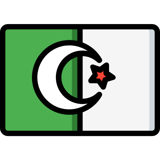 Algerien PNG isolierte Datei