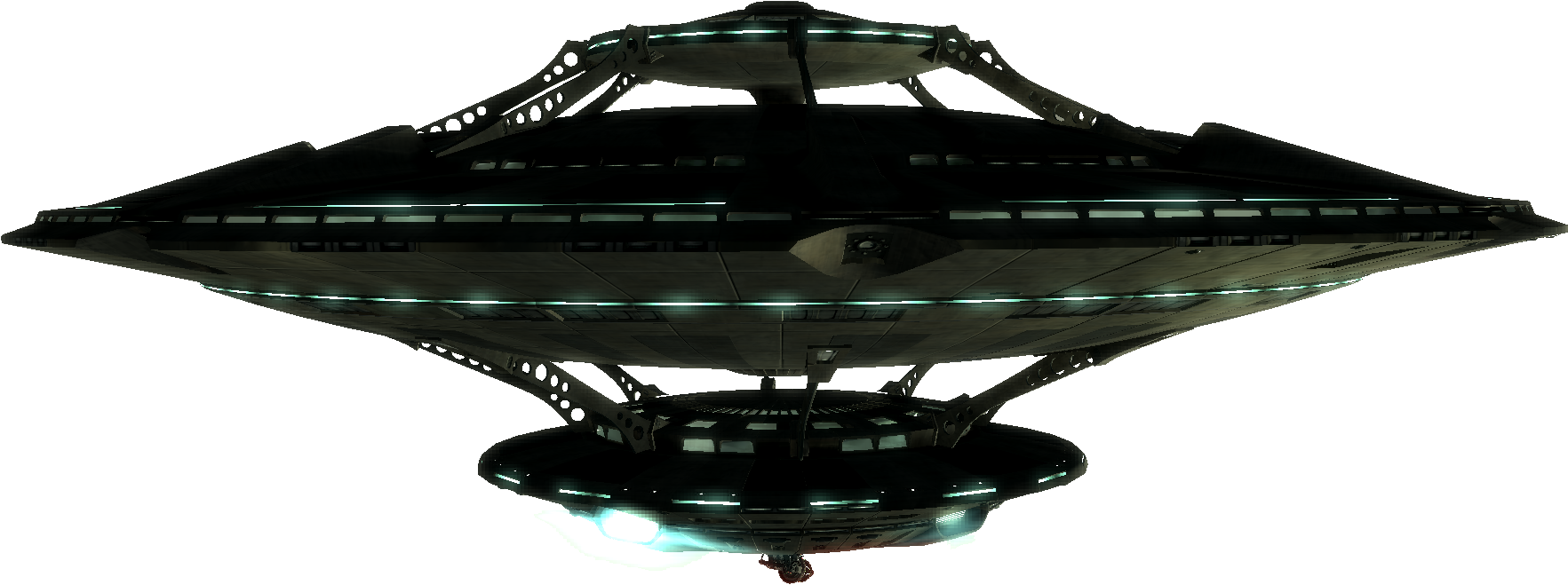 Alien Ship PNG Isolated File