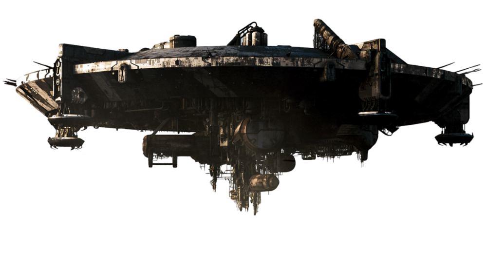 Alien Spaceship PNG isoliert HD
