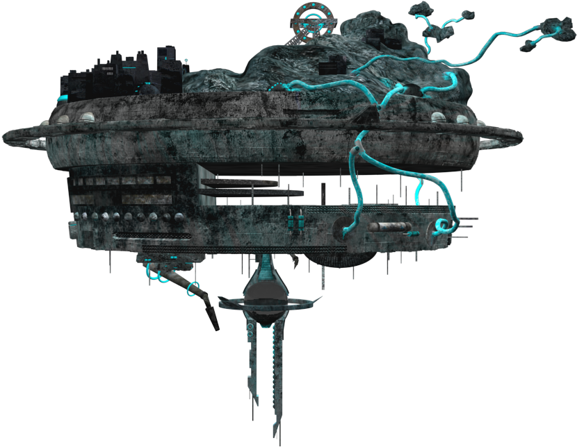 Alien Spaceship PNG Isolated Image