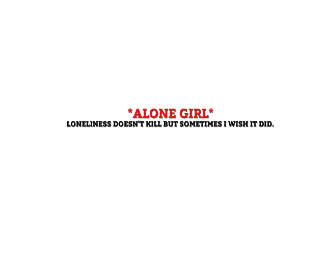 Alone Quotes PNG HD