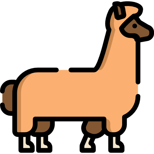 Imagem isolada de alpaca PNG