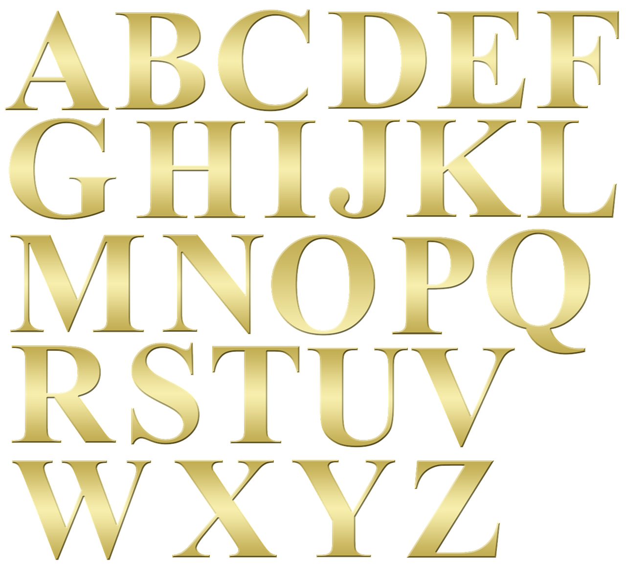 Alphabet PNG HD Isolated