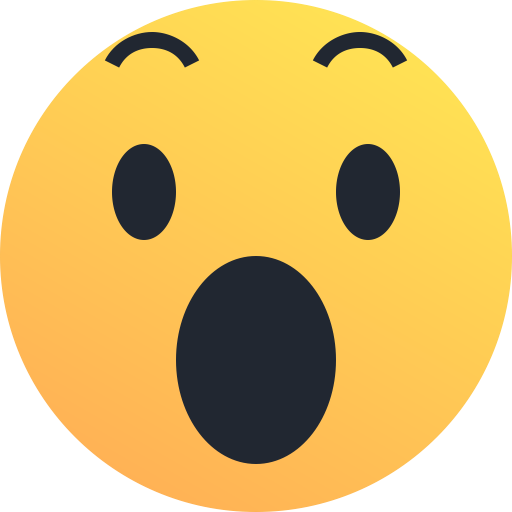 Пораженная реакция emoji PNG hd