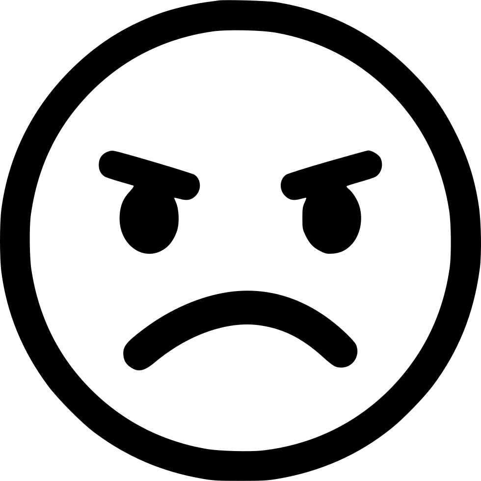 Angry emoji PNG clipart