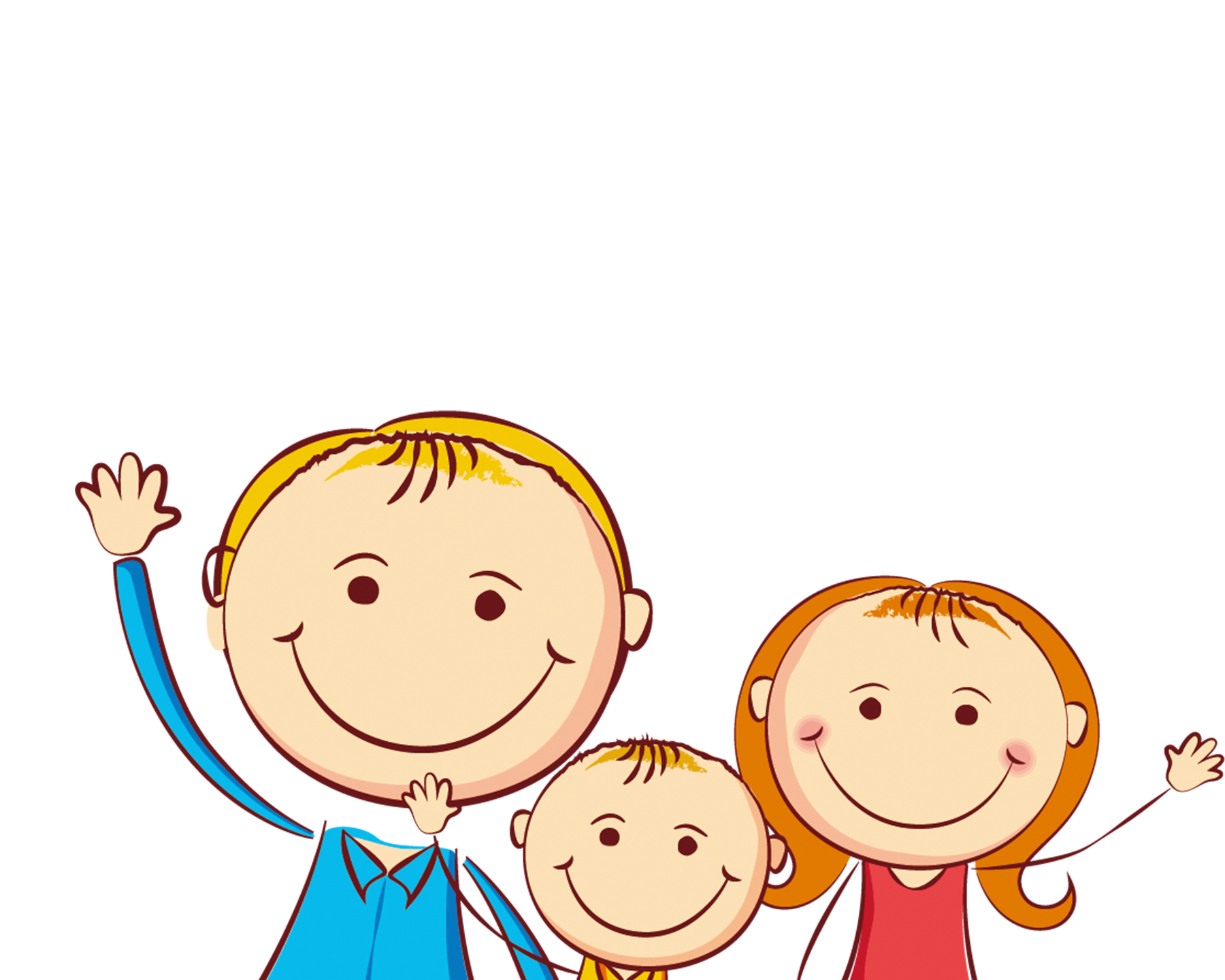 Animated Family PNG Background Image