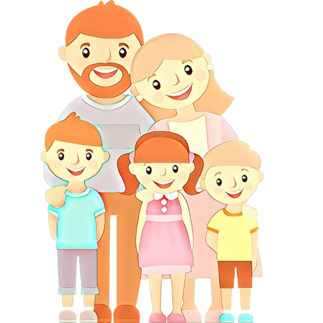 Animated Family PNG Isolated HD รูปภาพ