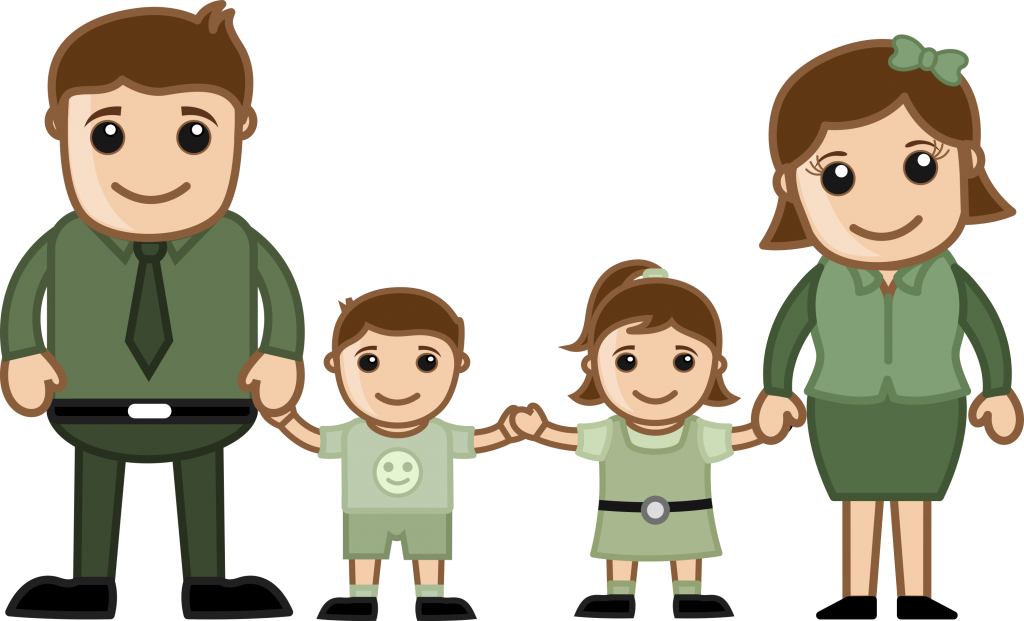 Animated Family PNG Pic