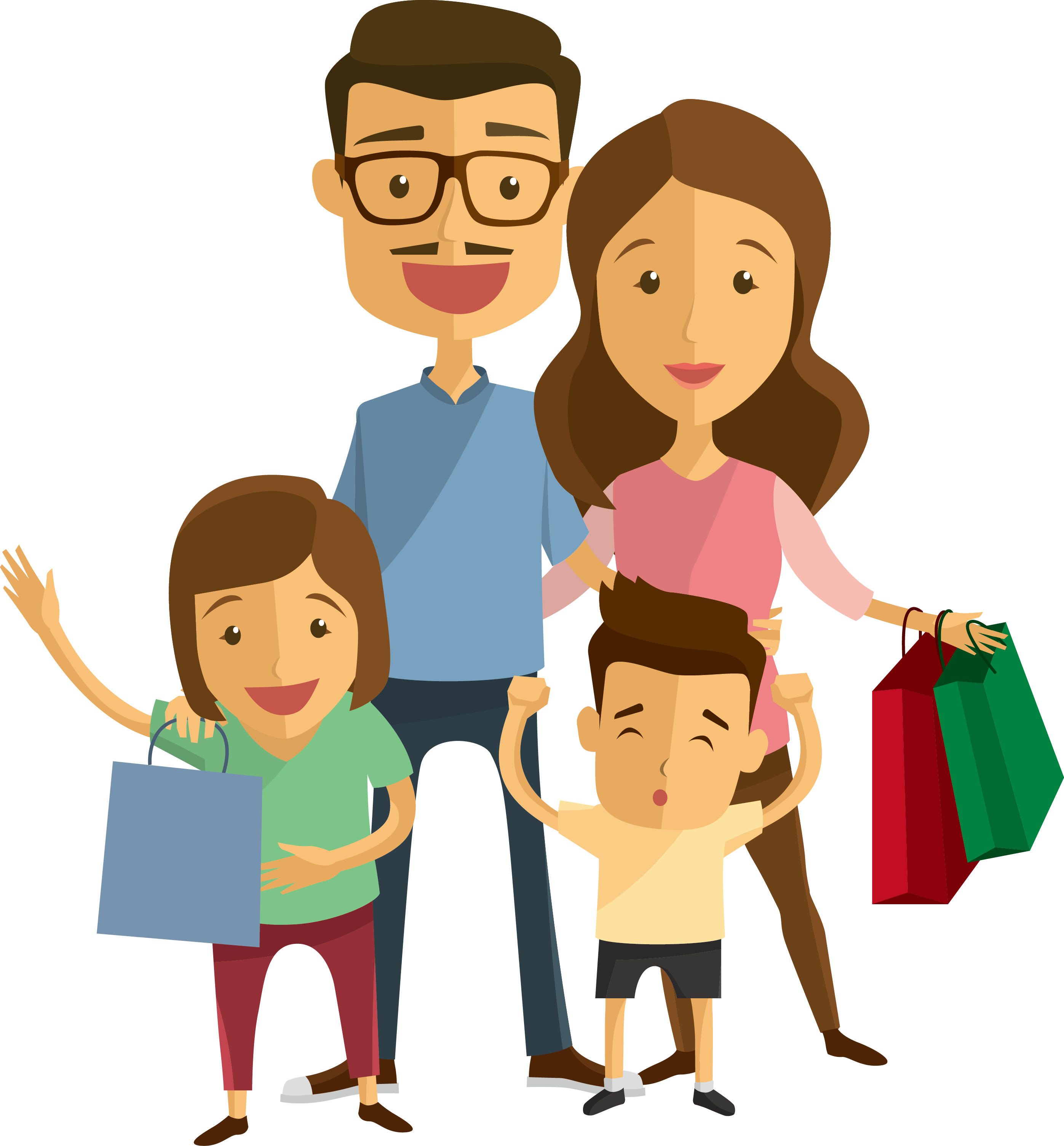 Animated Family PNG Transparent
