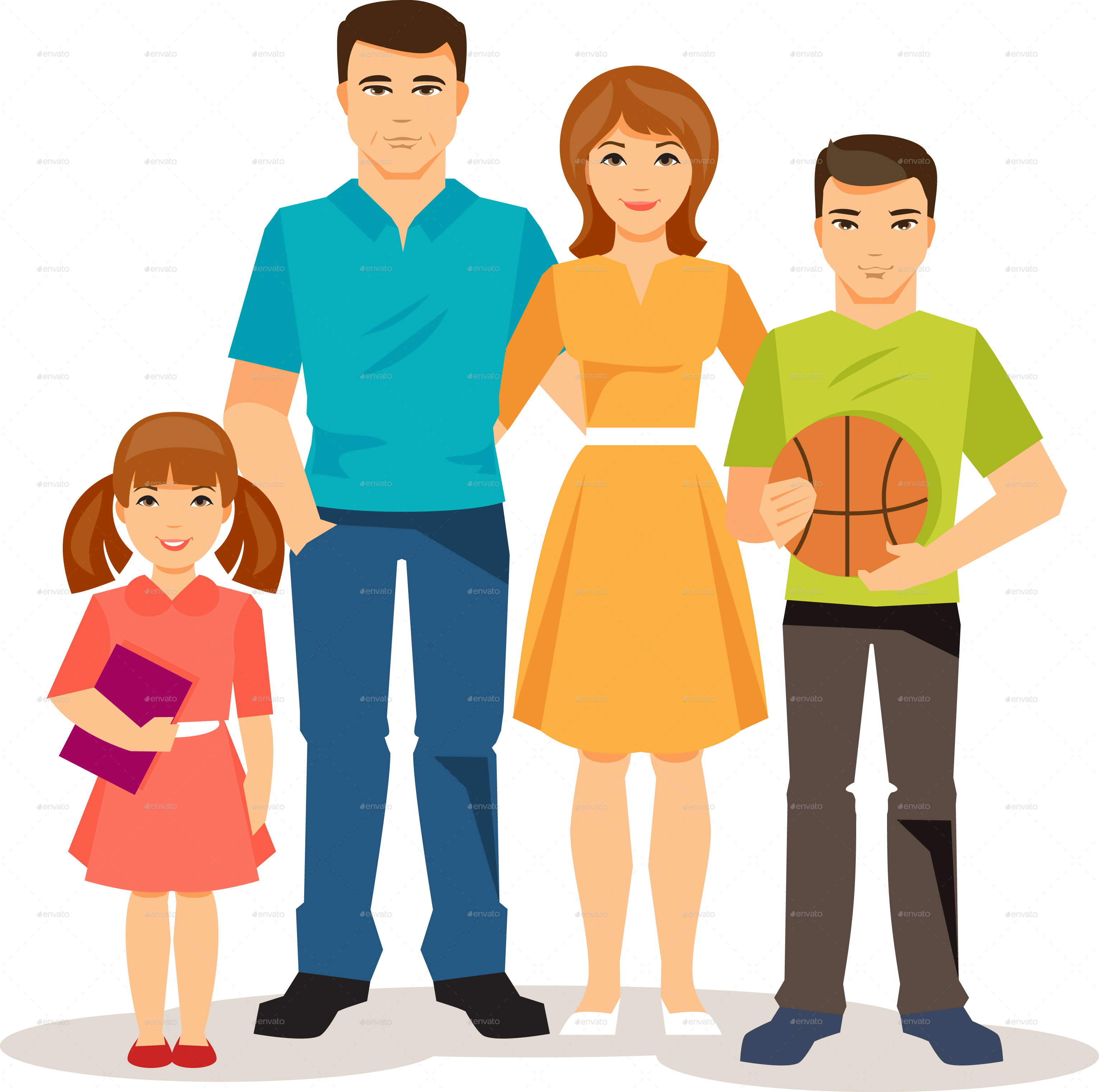 Animated Family Transparent PNG