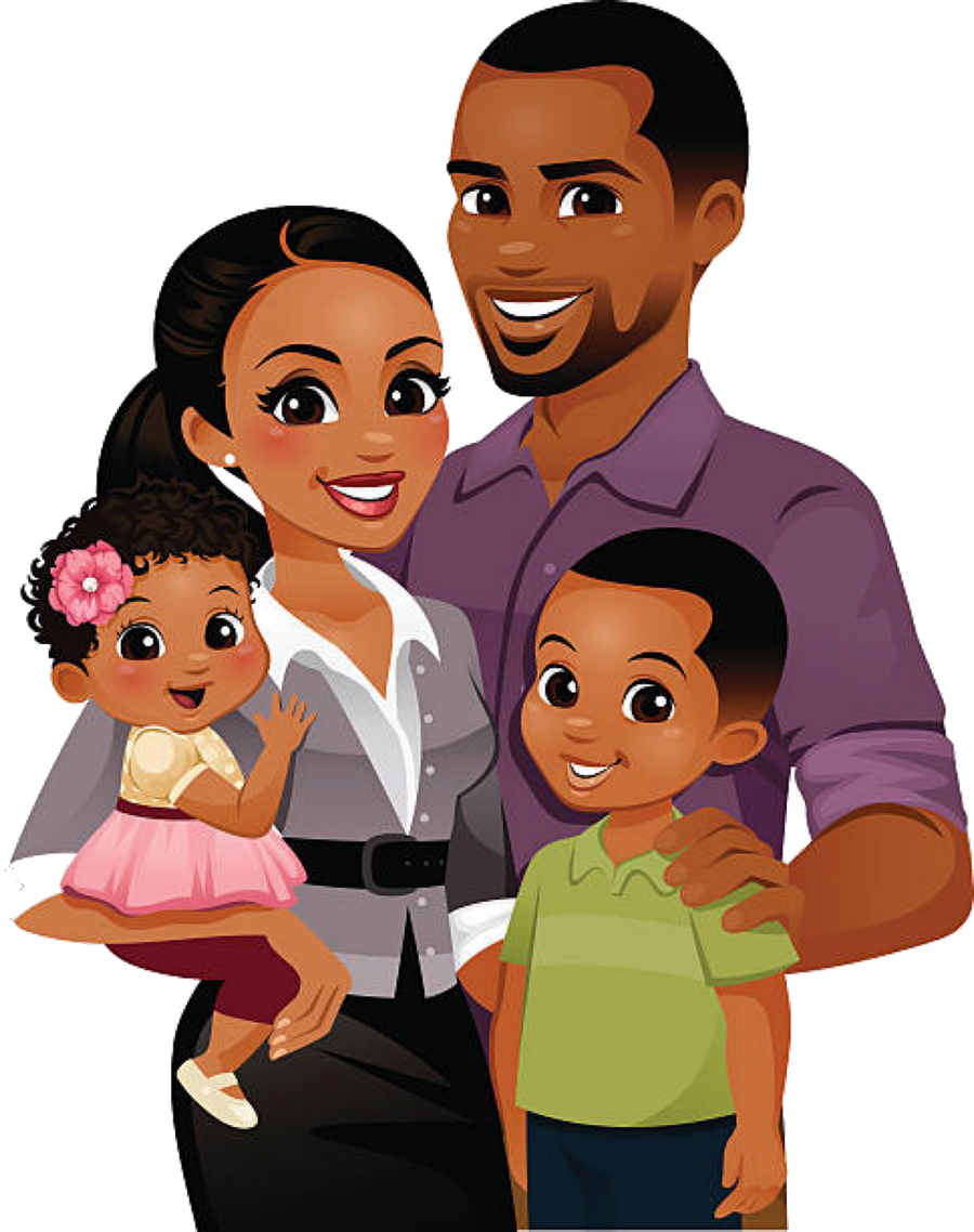 Animated Family Vector Download PNG Image