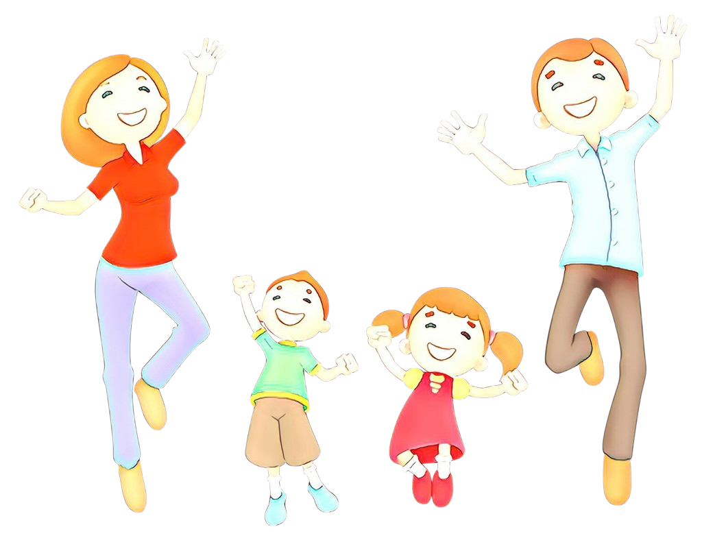 Animated Family Vector PNG File