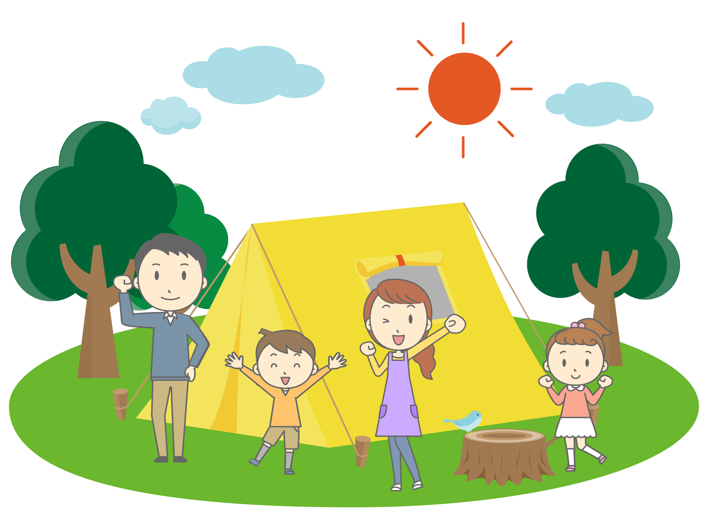 Animated Family Vector PNG Transparent