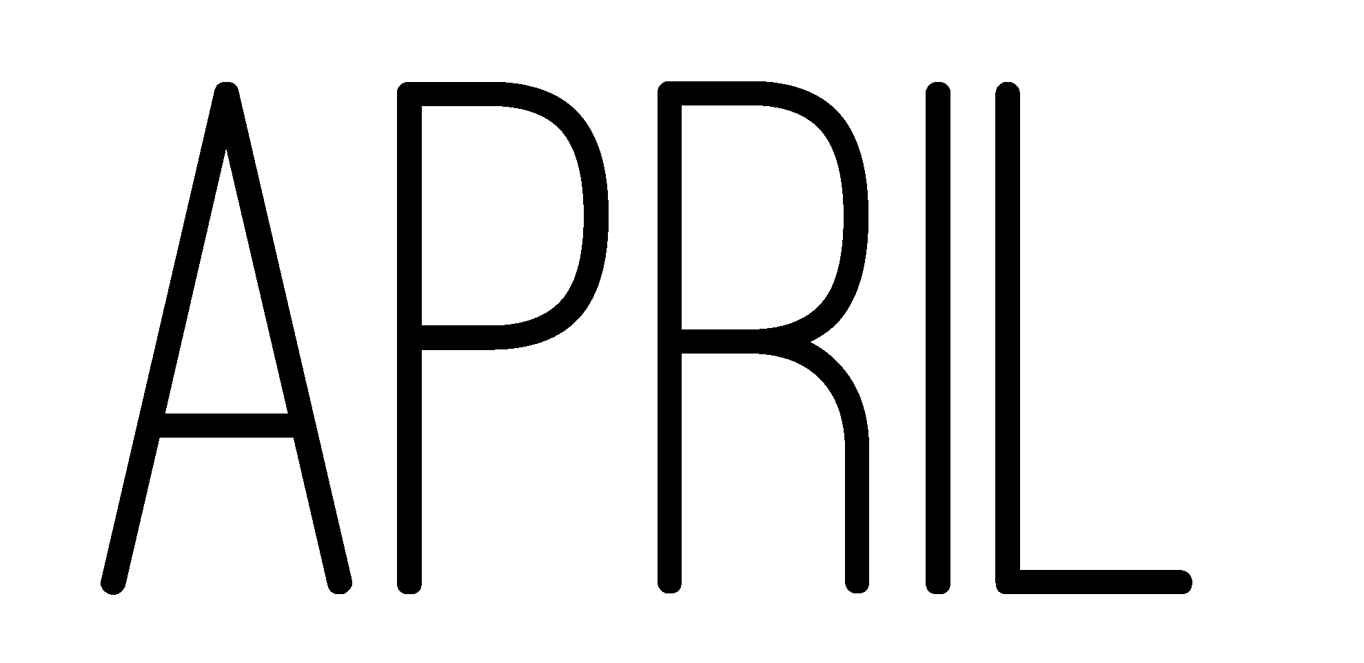 April logo PNG geïsoleerde HD