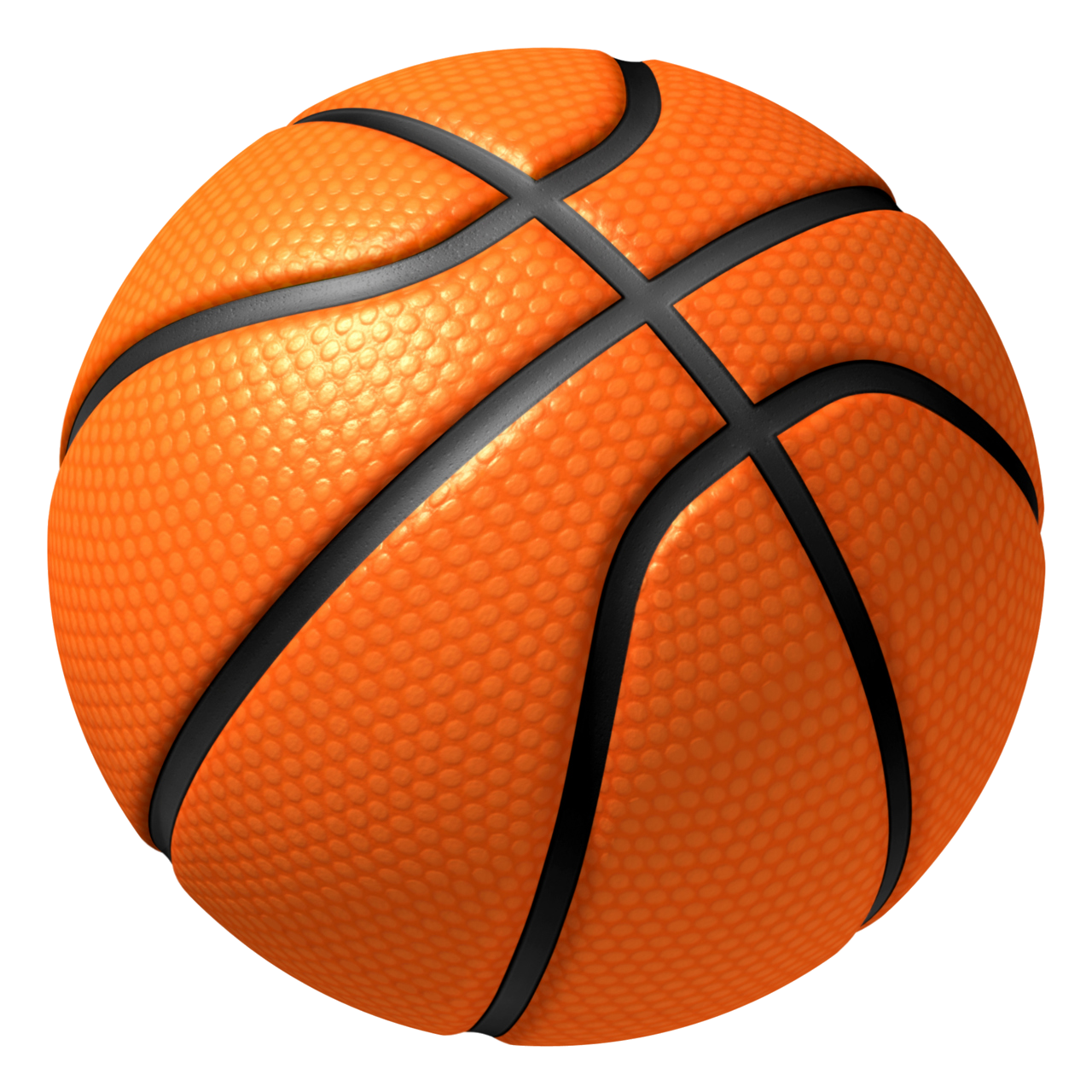 Ballon de basketball PNG isolé HD