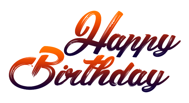 Birthday Logo PNG Isolated HD