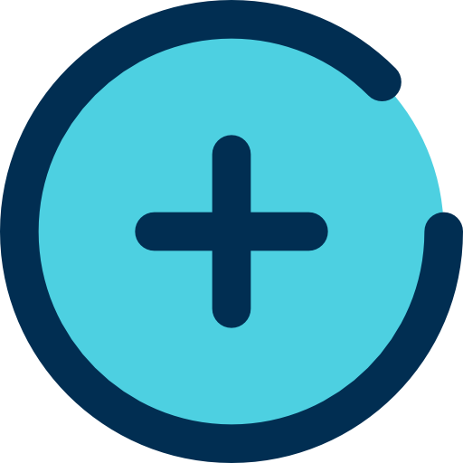 Blue Add button PNG Pic