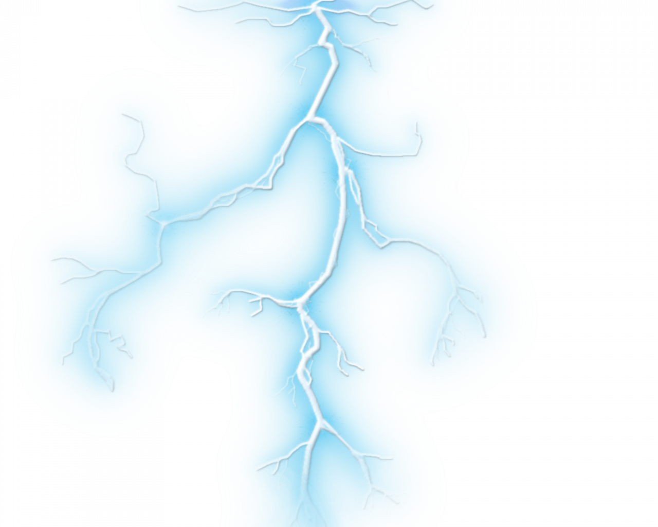 Blue Lightning PNG Picture