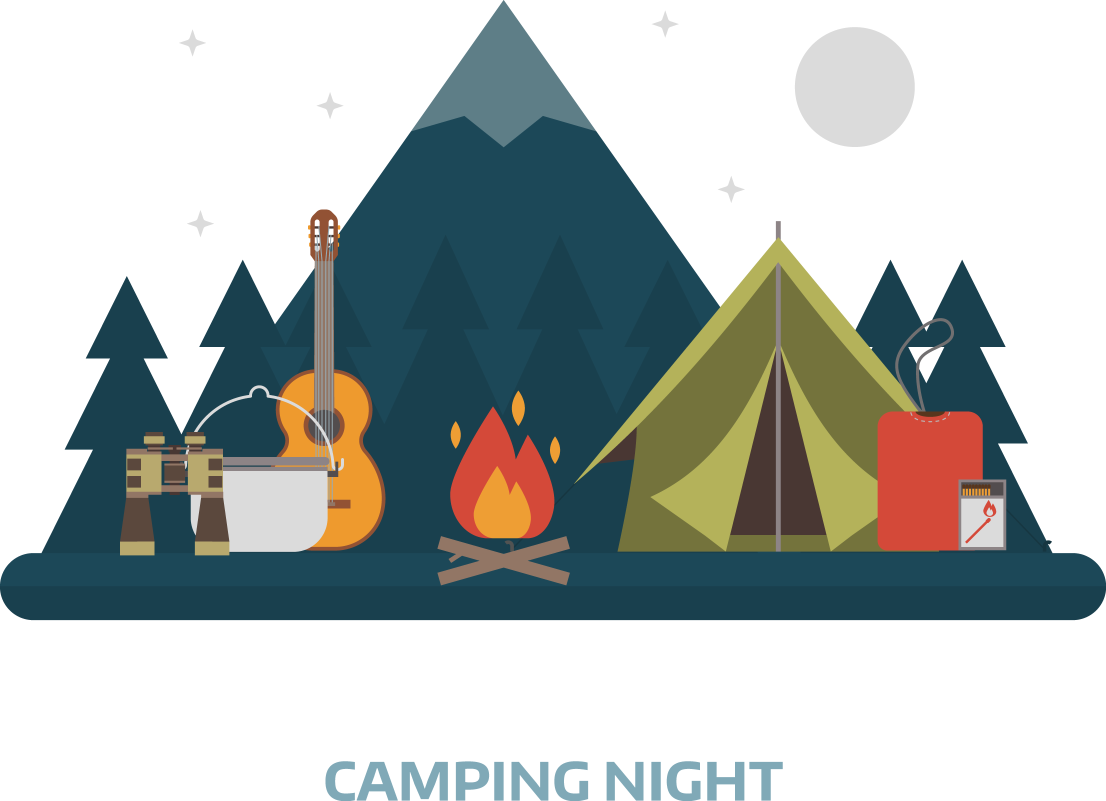 Camping PNG Isolated Clipart