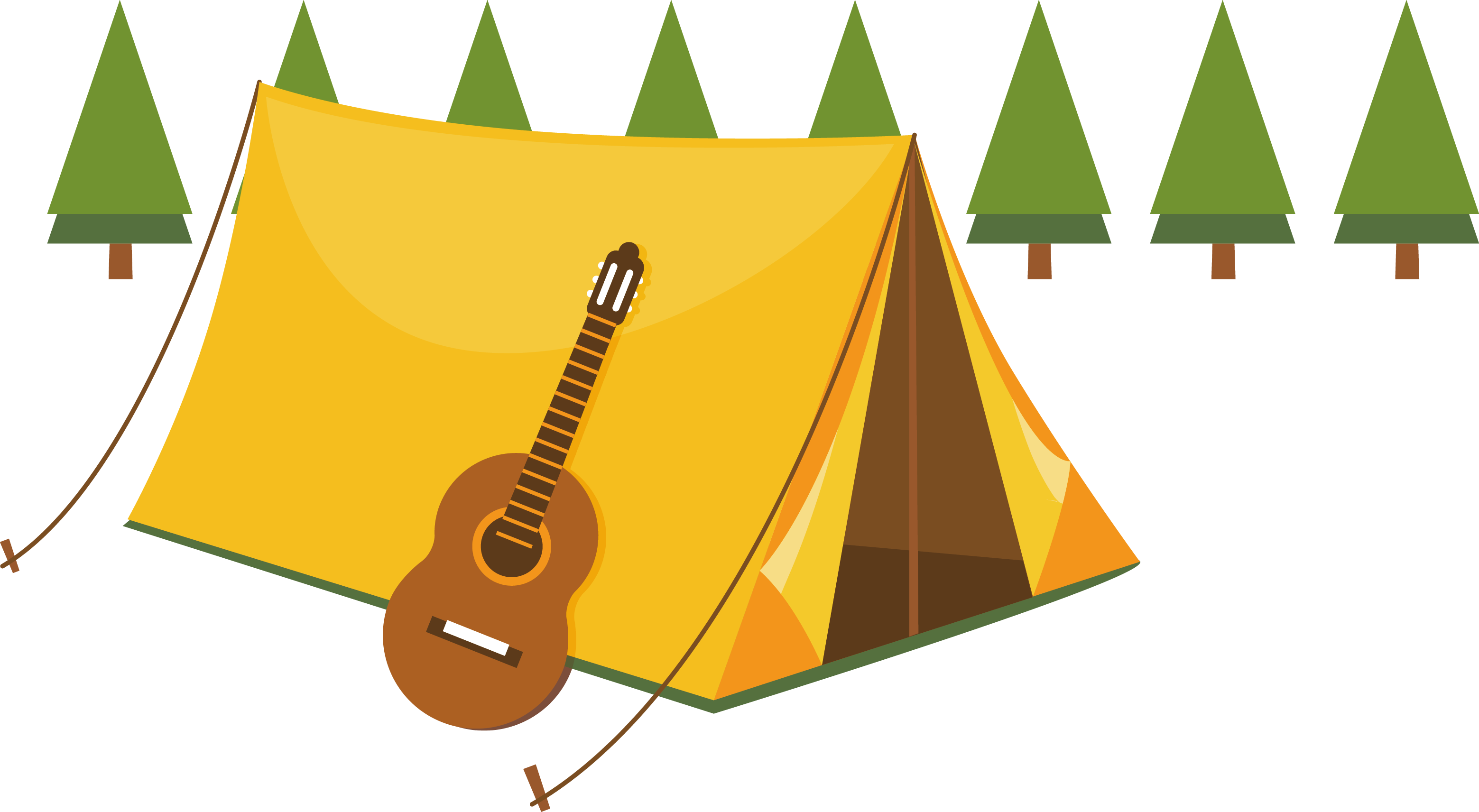 Kamp çadırı PNG HD Izole