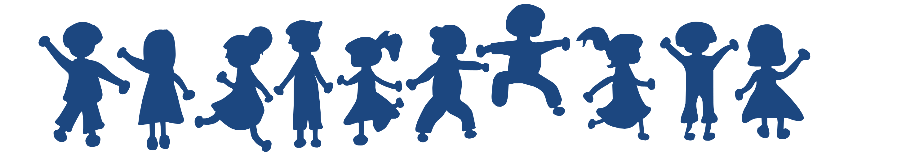 Children Silhouette PNG Image