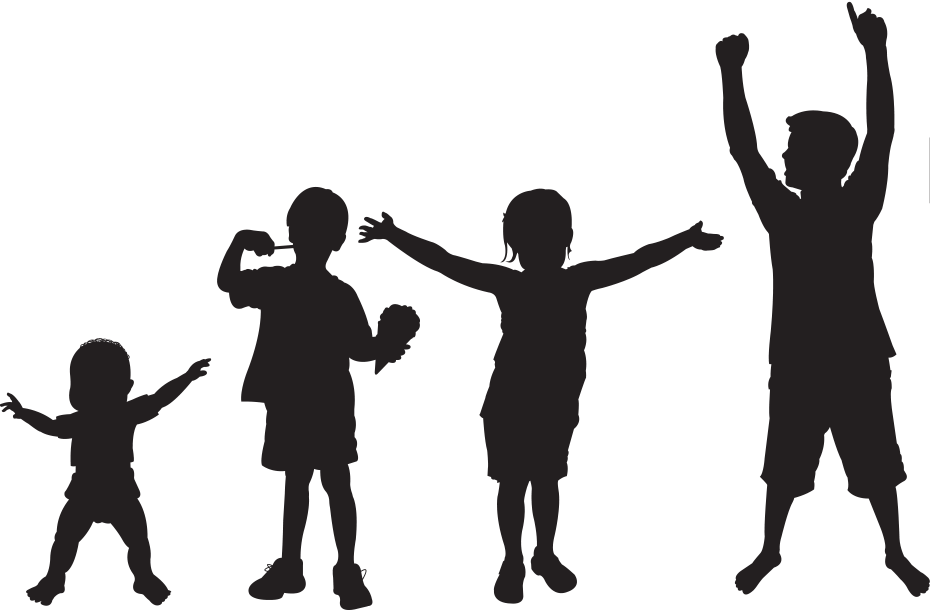 Children Silhouette PNG
