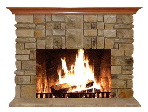 Christmas Fireplace PNG Pic