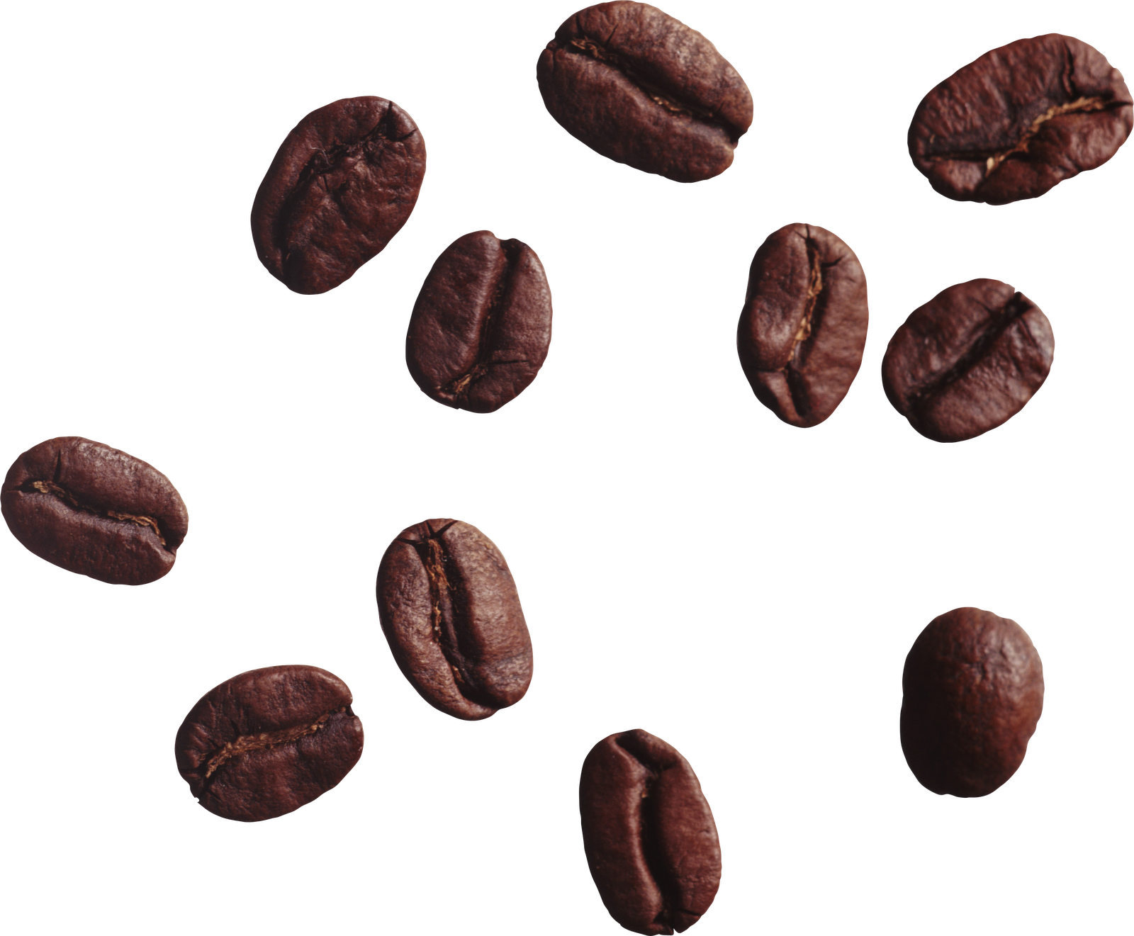 Koffiebonen PNG geïsoleerde Foto
