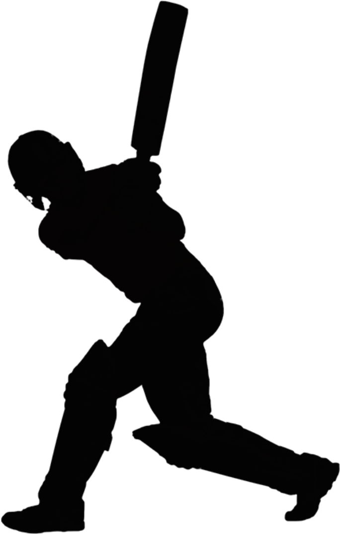 Silhouette di cricket PNG HD