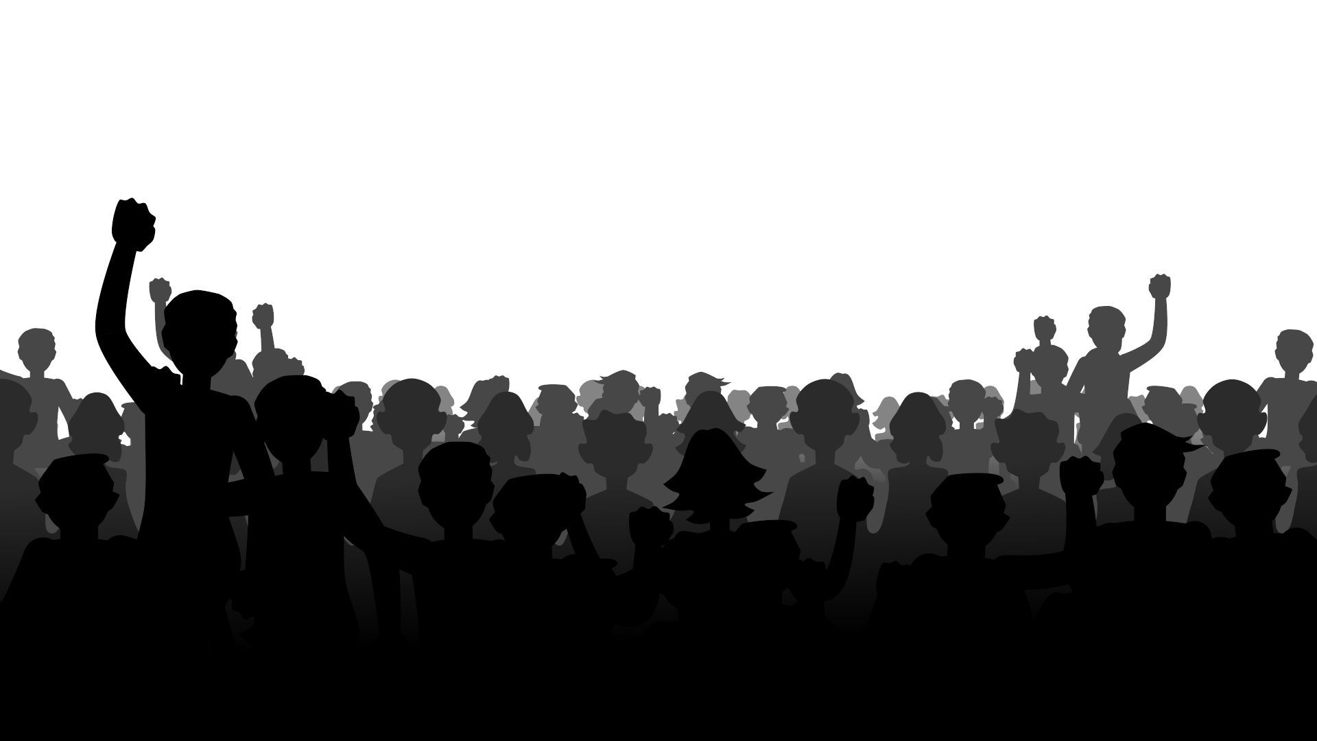 Crowd Silhouette Download PNG Isolated Image