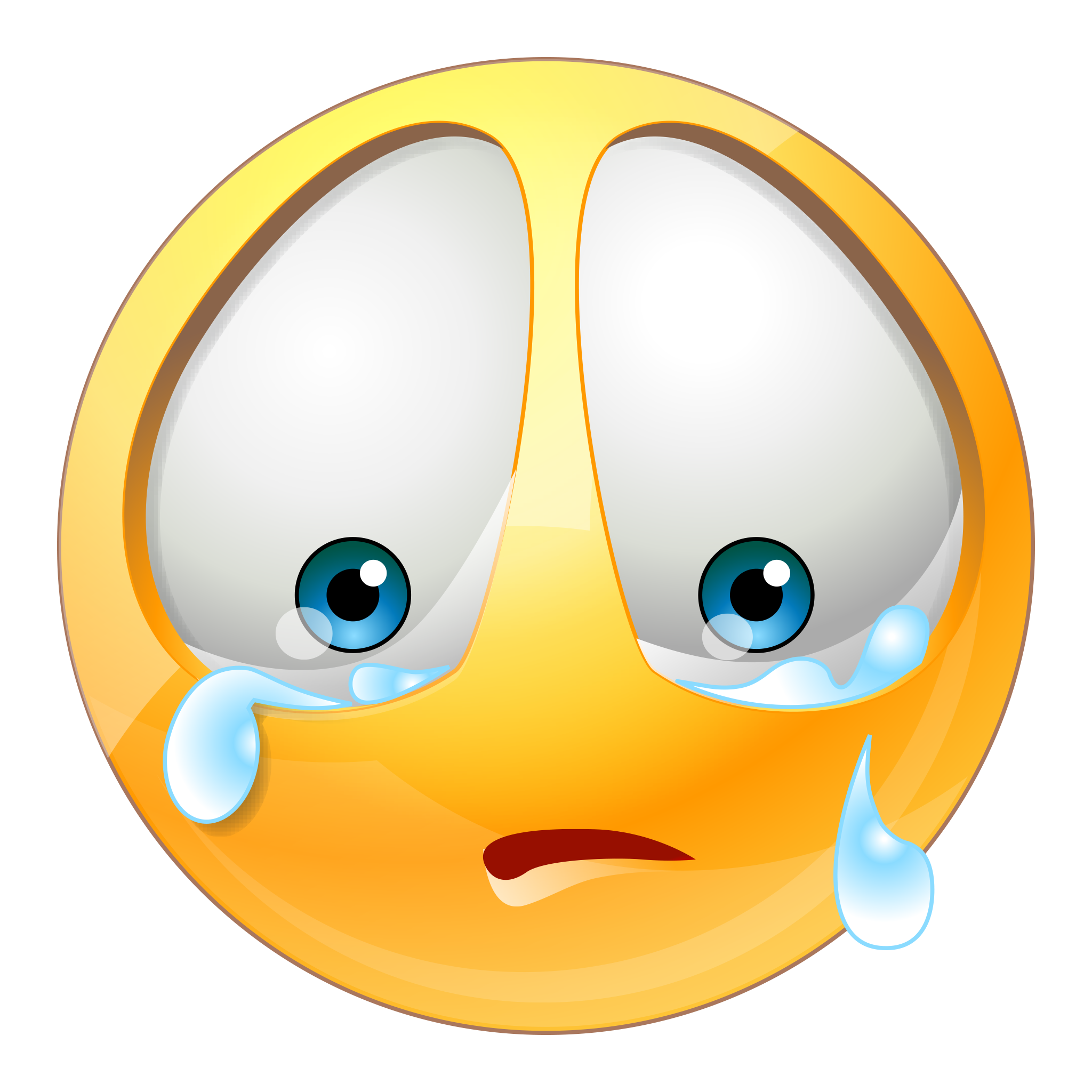Ağlayan emoji PNG bedava Indir