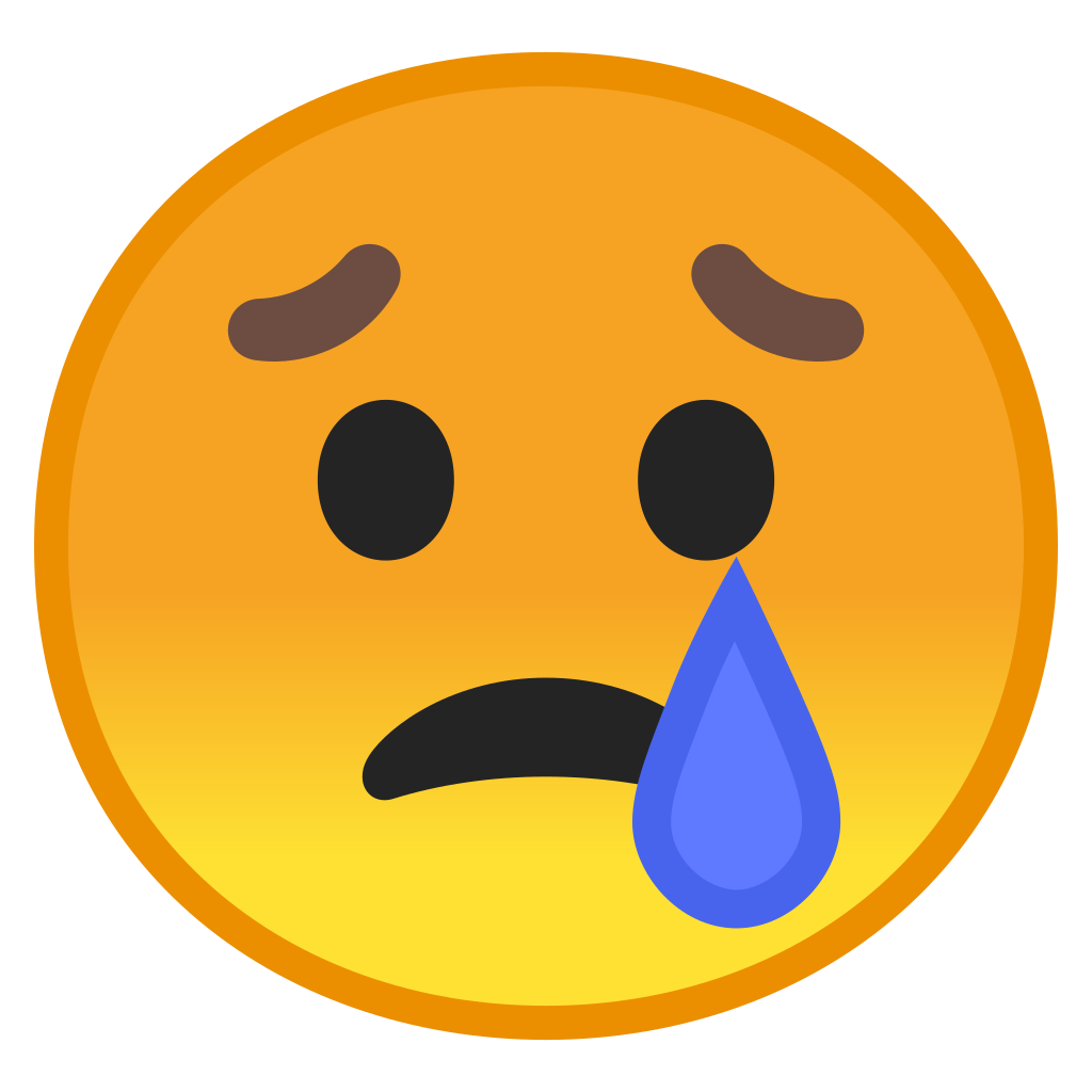 Pleurer emoji PNG Isolated File