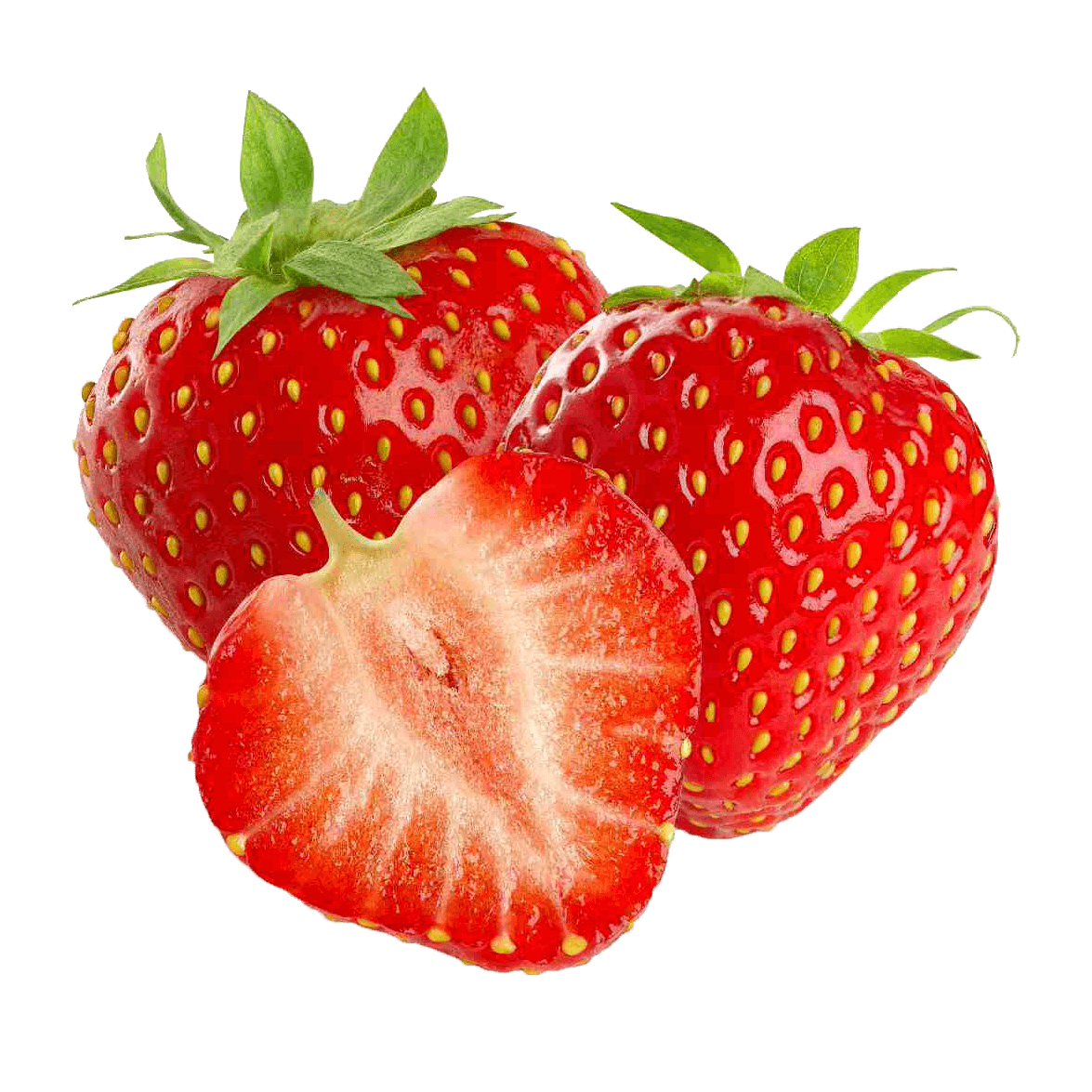 Cut Strawberries PNG Image