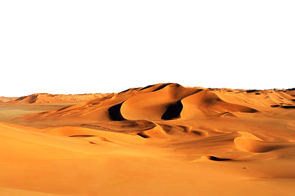 File isolato del PNG della sabbia del deserto