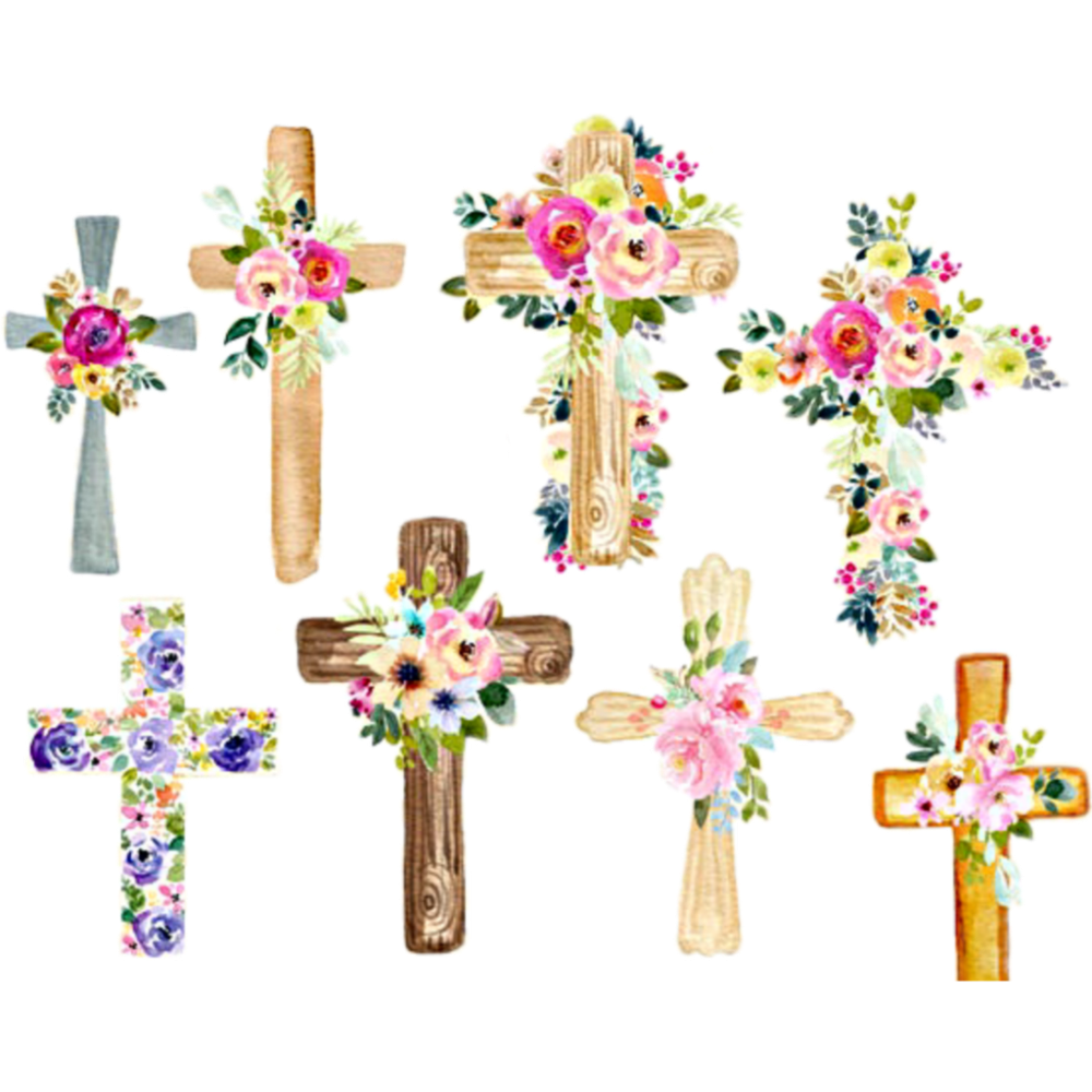 Easter Cross Vector PNG HD Isolated
