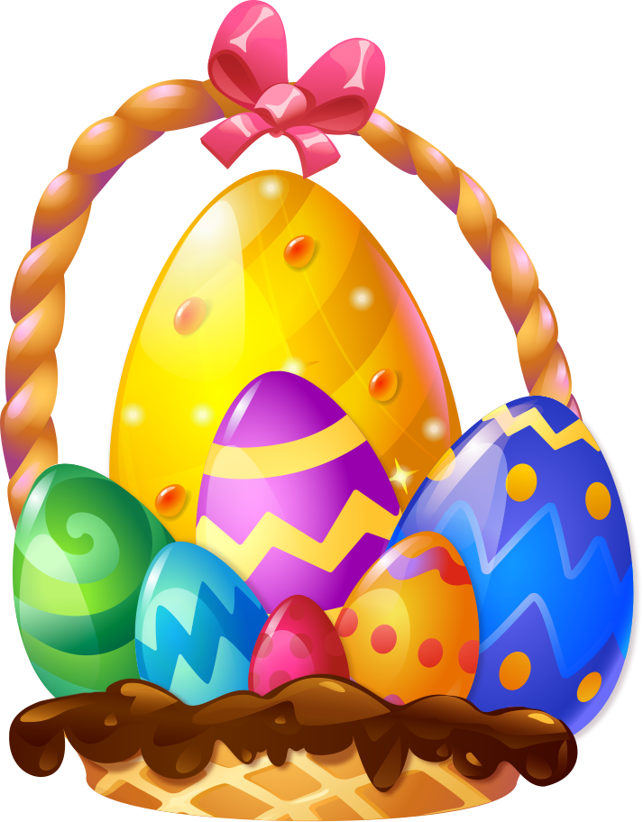 Easter Egg Hunt Vector PNG Isolated Pic