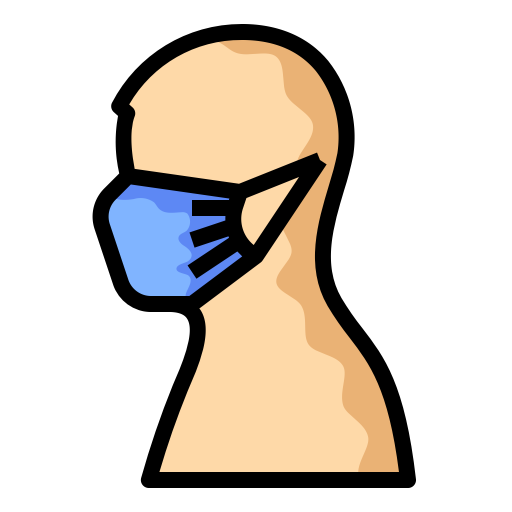 Imagem isolada de máscara de rosto