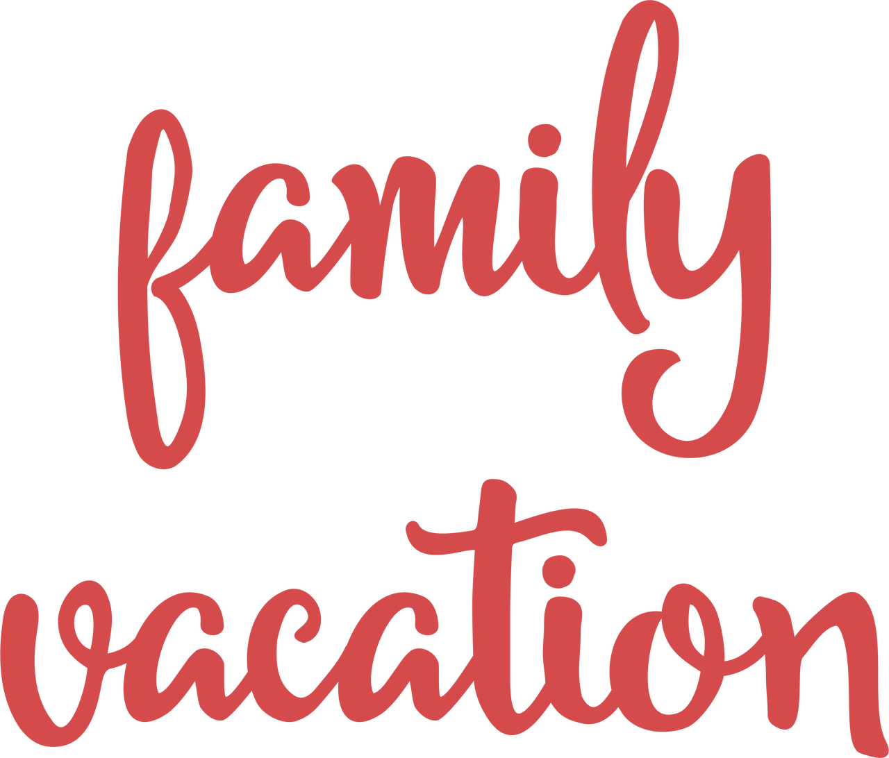 Family Vacation PNG Isolated Transparent
