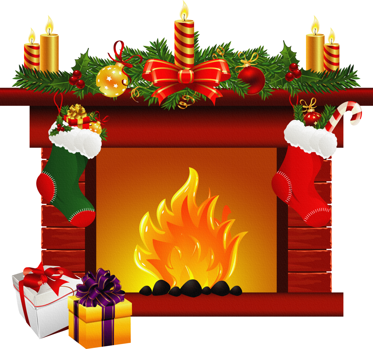 Fireplace Vector PNG